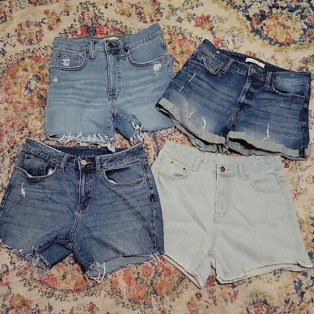 Set of Four Pairs Jean Shorts